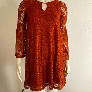 Brown gold small dress